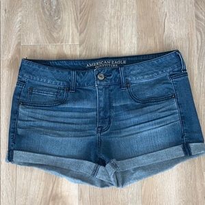 American Eagle stretch jean shorts